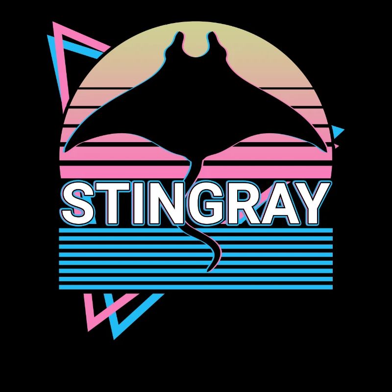 Stachelrochen Manta Rochen Retro Geschenk