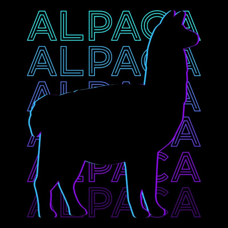 Alpaca Retro Gift