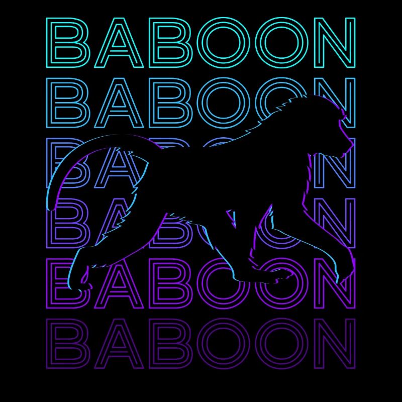Baboon Retro Gift