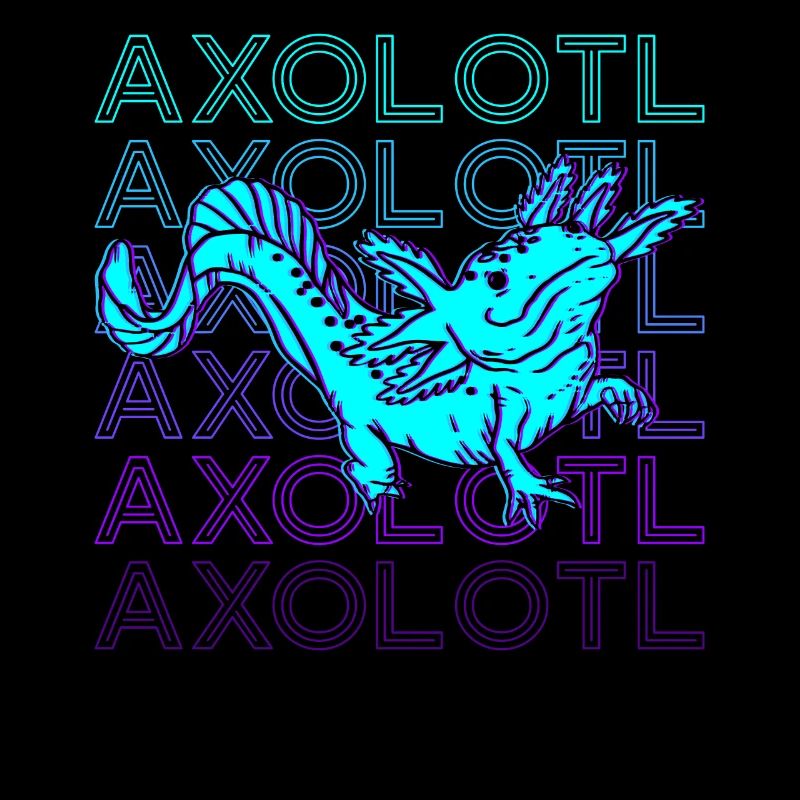 Axolotl Retro Gift