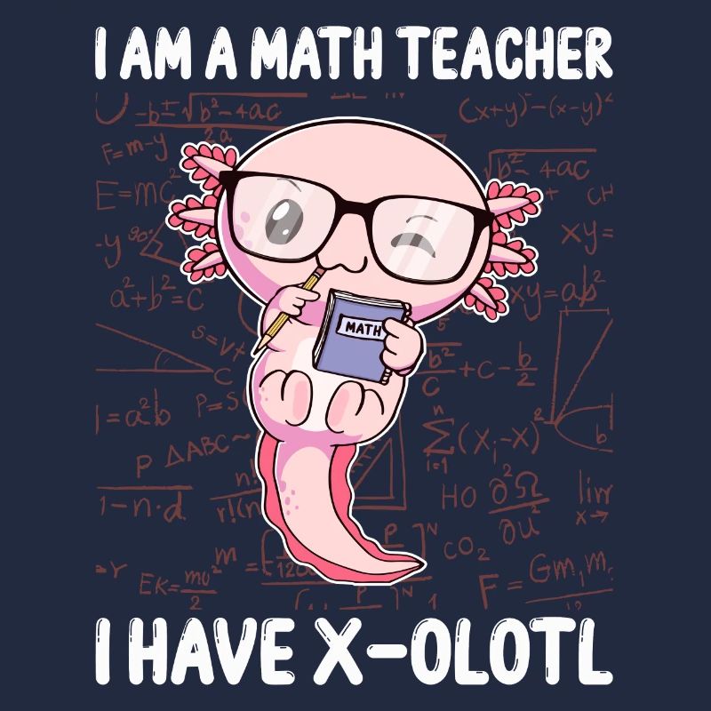 Funny Math Kawaii Axolotl Gift
