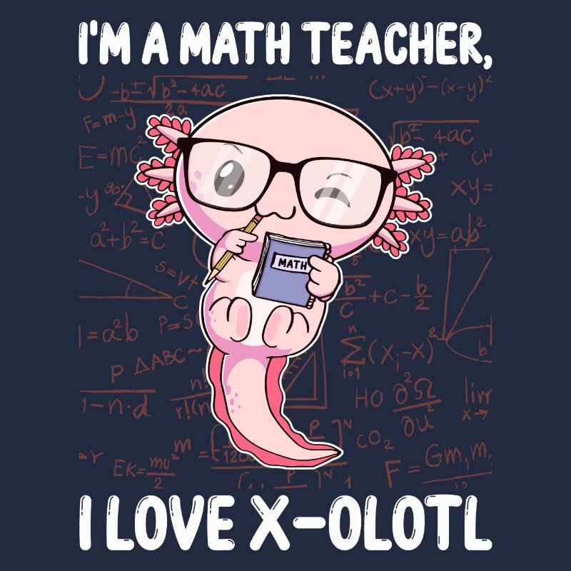 Funny Math Kawaii Axolotl Gift