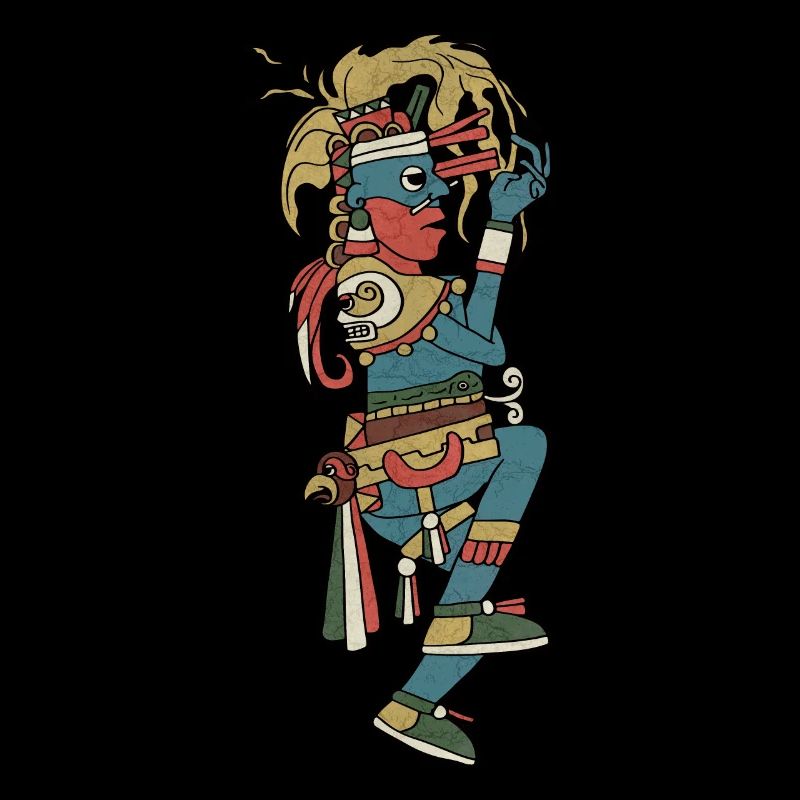 Huehueteotl Aztekengott Xiuhtecuhtli Azteke