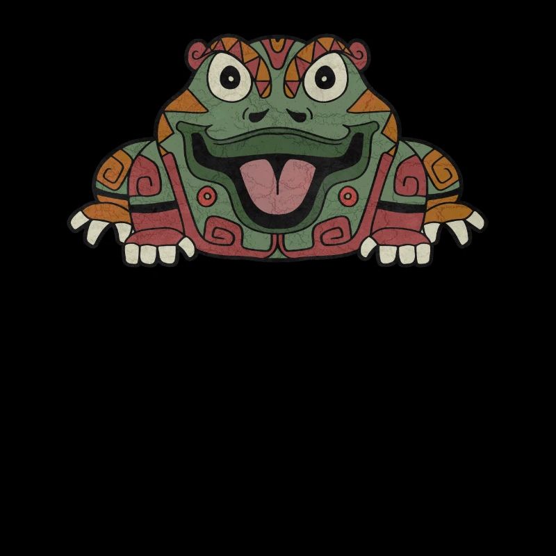 Grenouille aztèque Maya Inca Toltèques