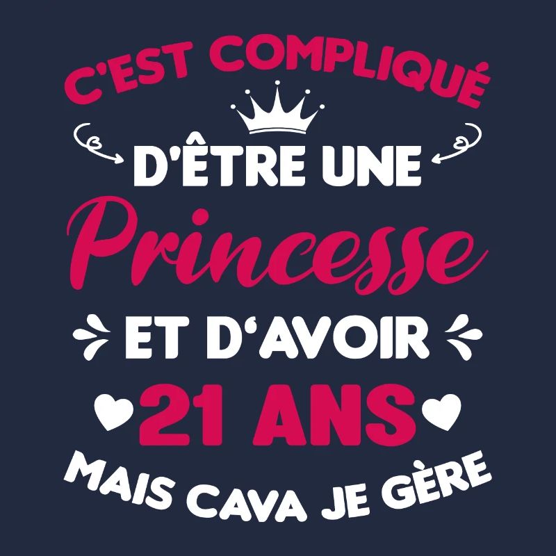 Princesse 21 Ans Anniversaire Idée Cadeau Pink Âge