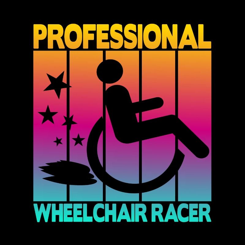 Coureur professionnel en fauteuil roulant