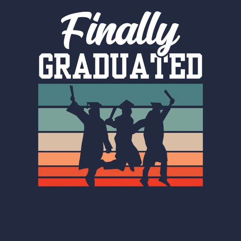 Endlich Graduiert Absolvent Abschluss Graduierte