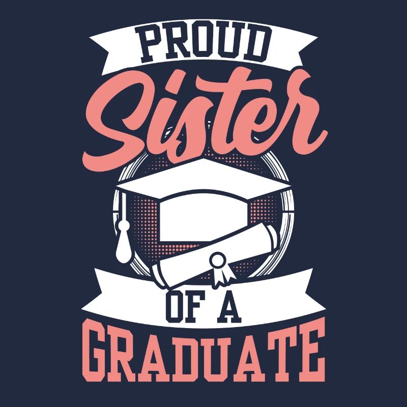 Stolze Schwester Eines Absolventen Absolvent