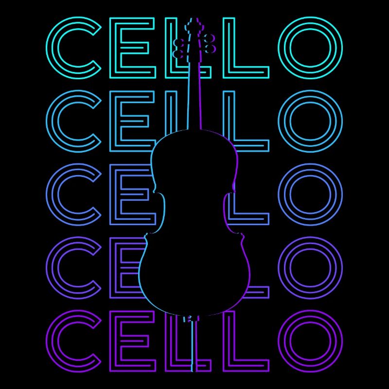 Violoncelle Violoncelliste Rétro Cadeau
