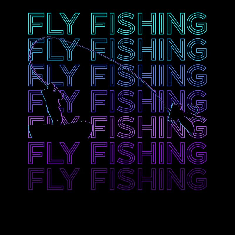 Fliegenfischen Retro Geschenk