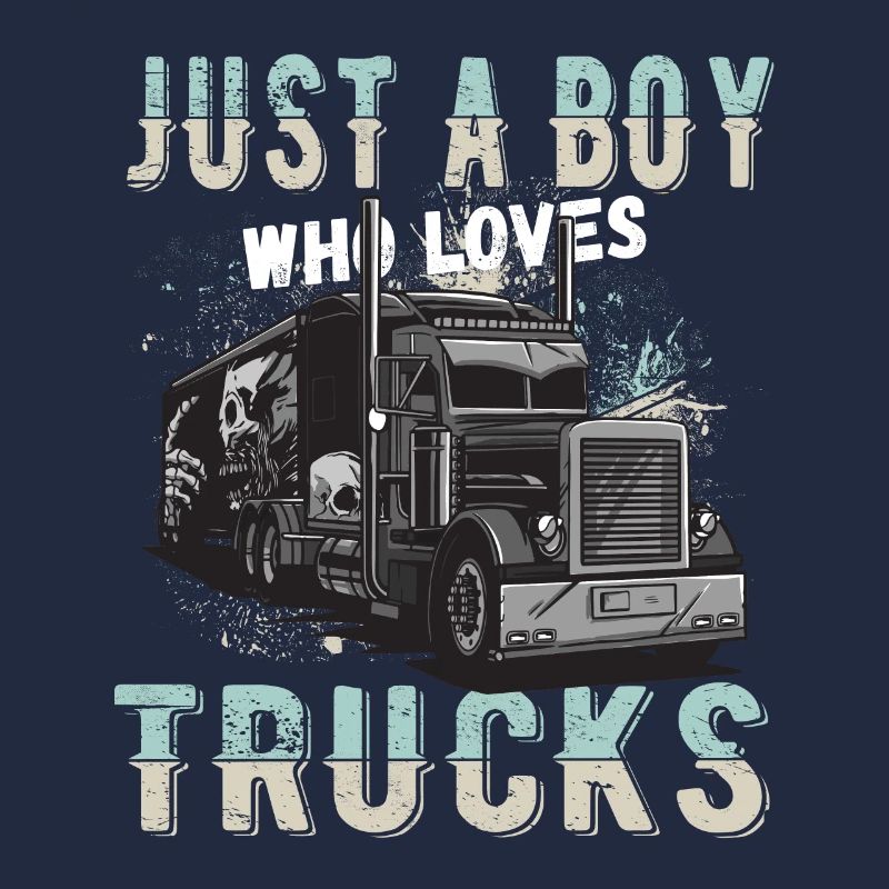 nur ein Junge, der Trucks liebt