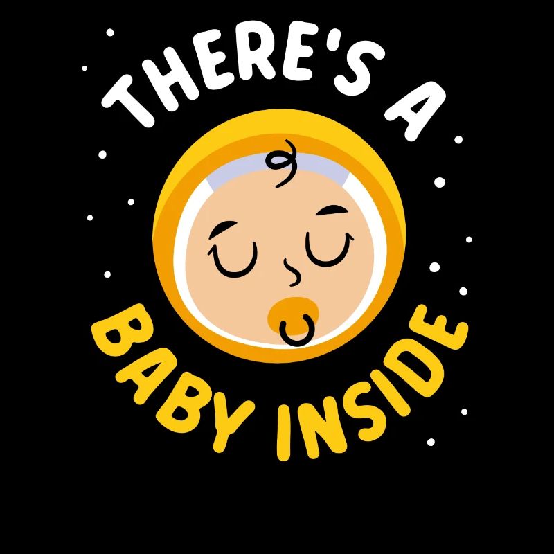 Il y a un bébé là-dedans bébé mignon enceinte à l’intérieur