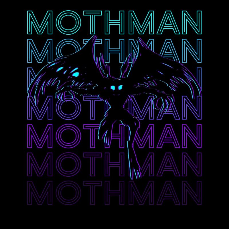 Mothman Crypto Cryptozoology Retro