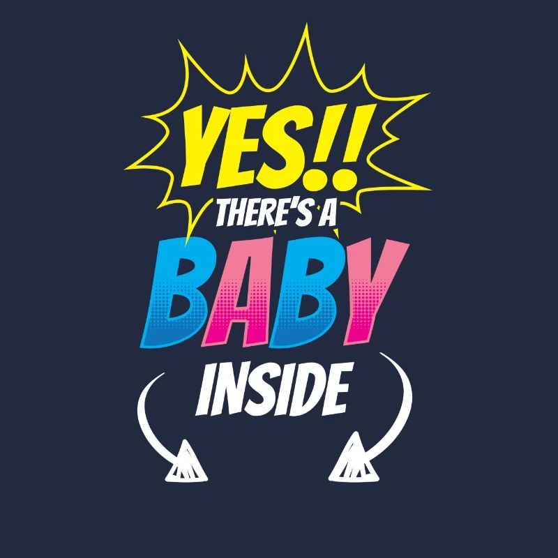 Oui, il y a un bébé dedans mignon bébé enceinte à l’intérieur