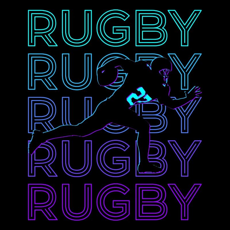 Rugbyspieler Retro