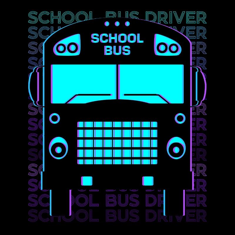 Schulbusfahrer Retro