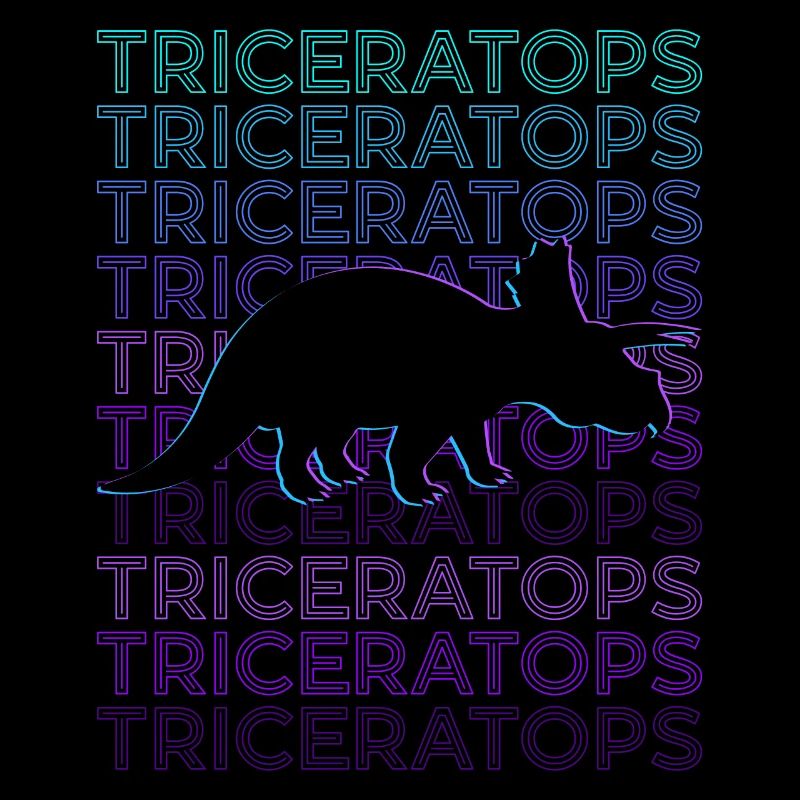 Tricératops Dinosaure Dino Rétro