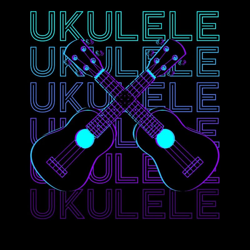 Ukulele Player Ukulelist Retro