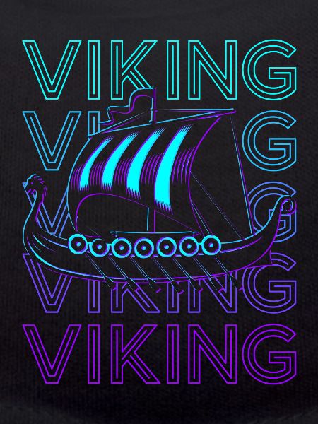Viking Ship Longship Retro
