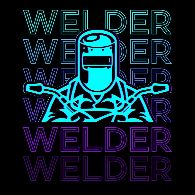 Welder Welding Welding Retro