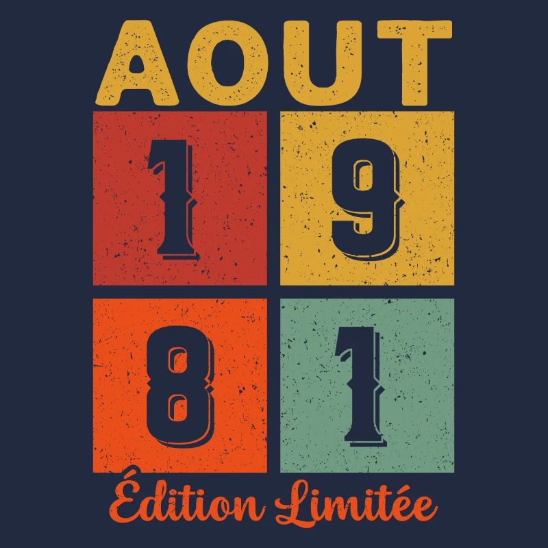 Août 1981 Original Idée Cadeau Anniversaire