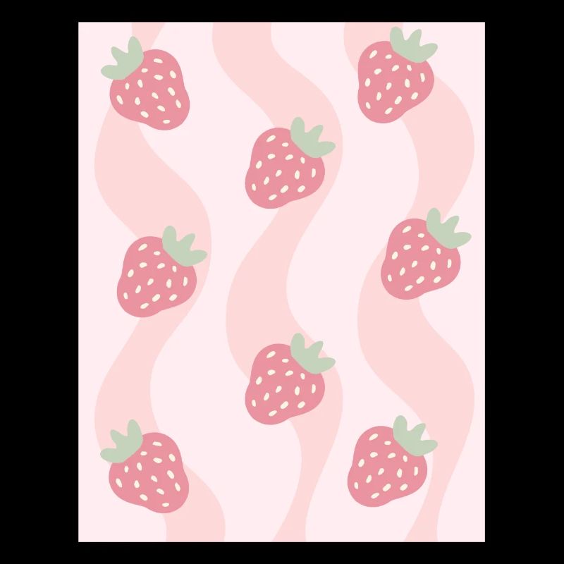 Dänische Pastell-Ästhetik-Erdbeeren