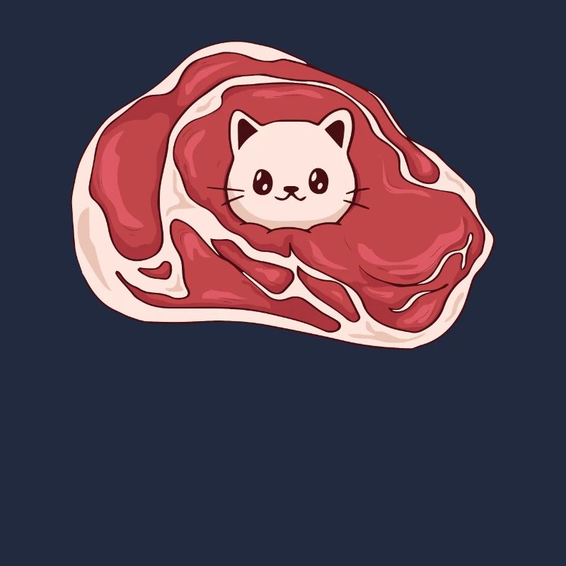 Meatcore Aesthetics Weirdcore Kawaii Cat Meat