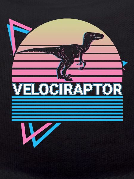 Velociraptor Dinosaur Retro