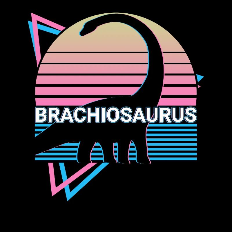 Brachiosaurus Dinosaur Retro