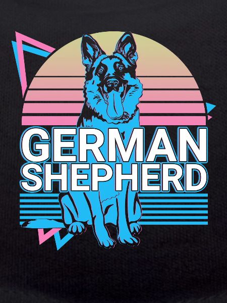 German Shepherd Retro