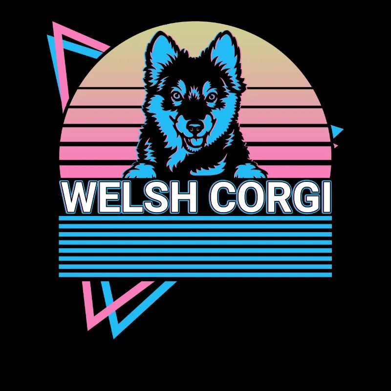 Welsh Corgi Retro