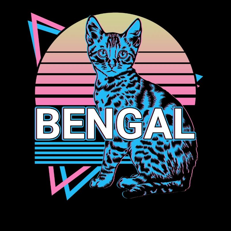 Bengal Cat Retro