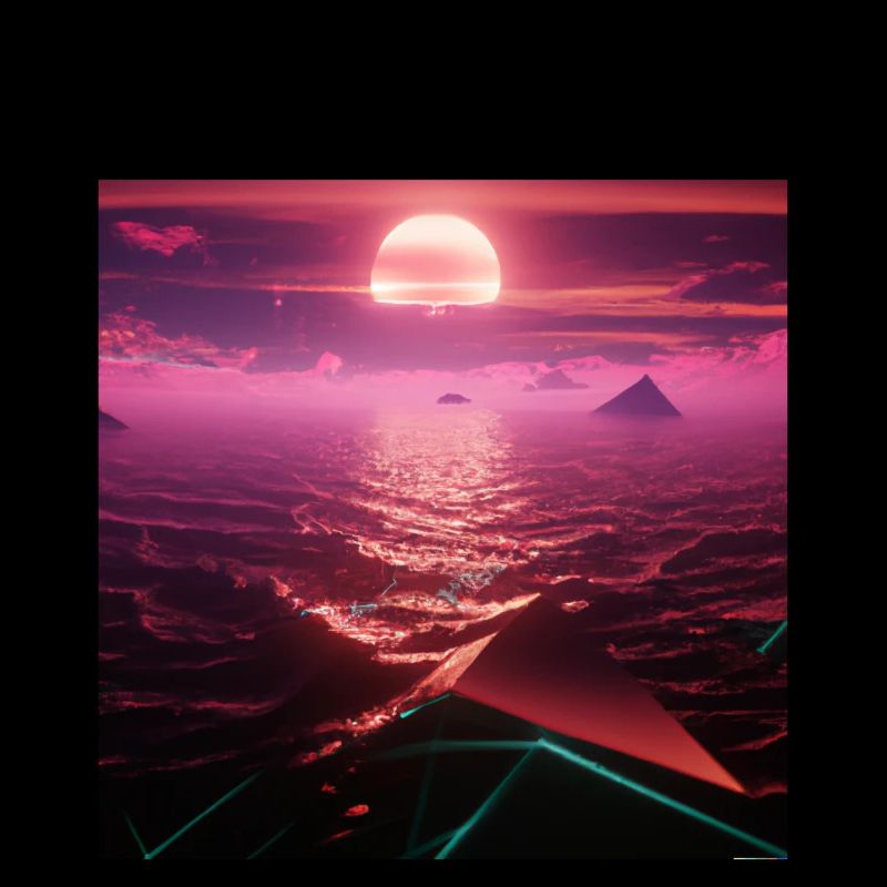 Coucher de soleil rétro