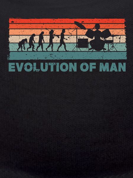 Retro Schlagzeuger Evolution Drummer