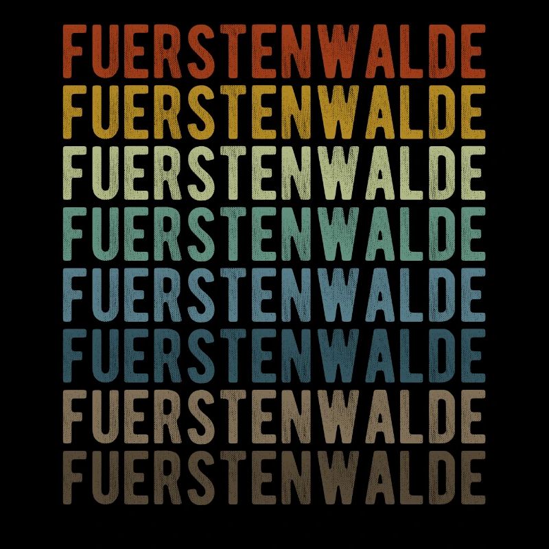 Fuerstenwalde City Retro Vintage