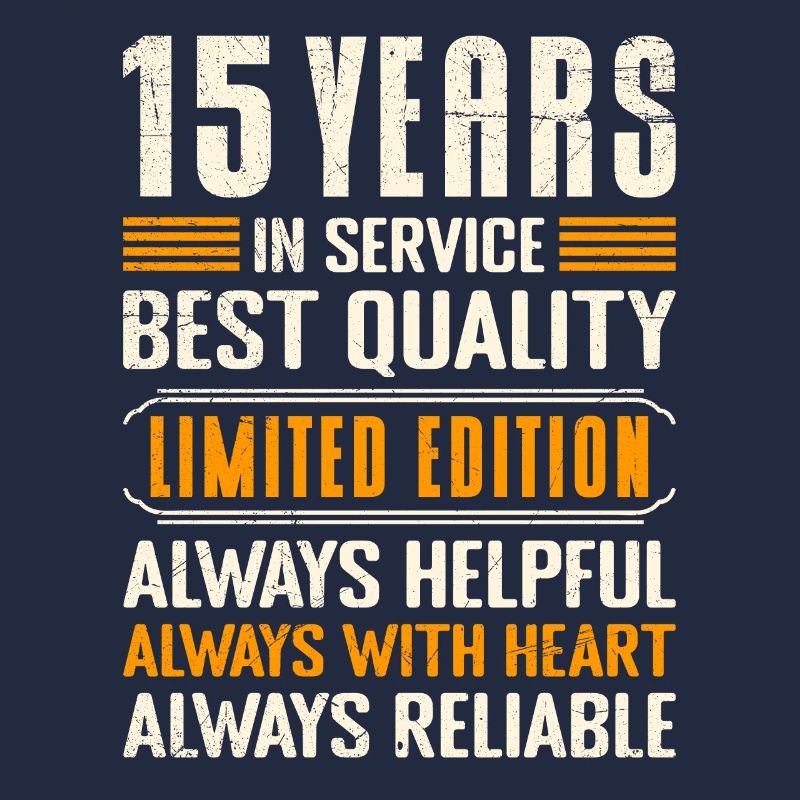 Work anniversary 15 years service anniversary