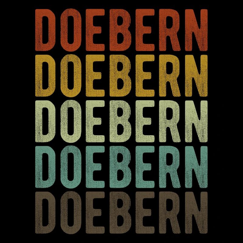 Doebern Stadt Retro Vintage