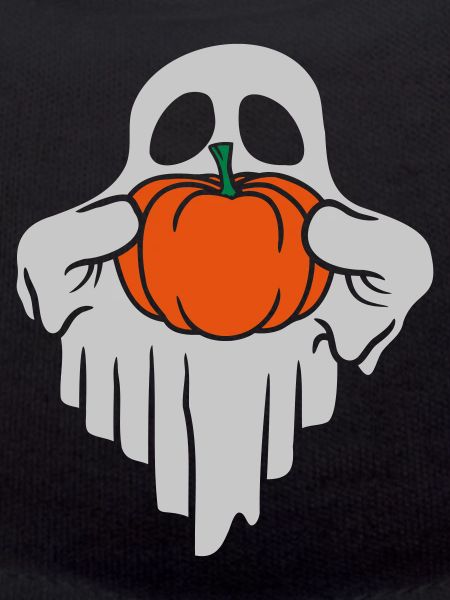 Comic Halloween Pumpkin Ghost