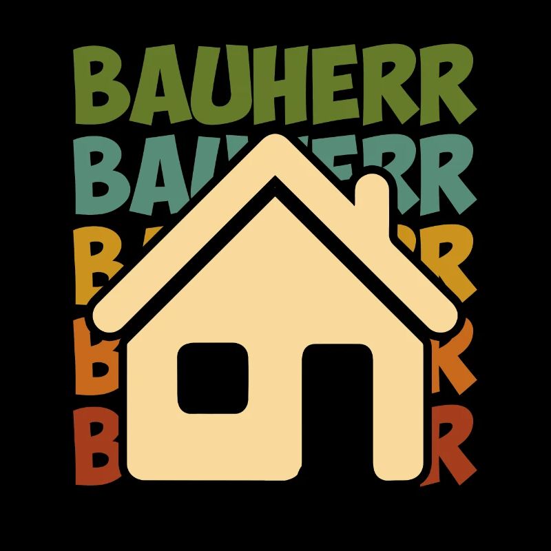 Vintage Bauherr Bauherrin Eigenheim