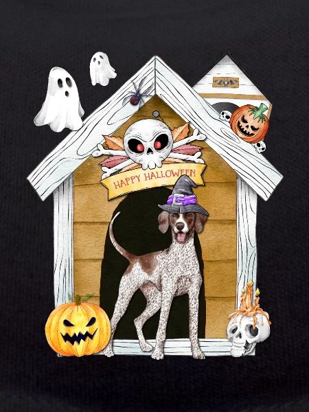 Halloween Pointer Chien Sorcière