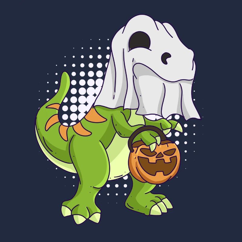 Dinosaurier Halloween Geist