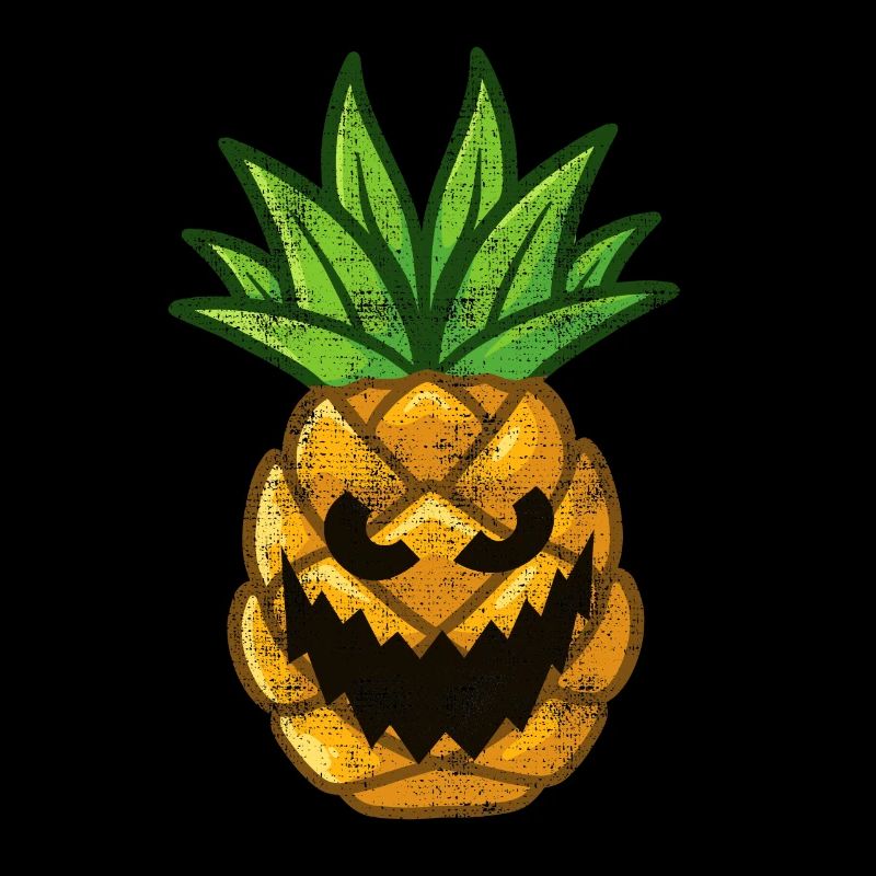 Ananas citrouille effrayante Halloween