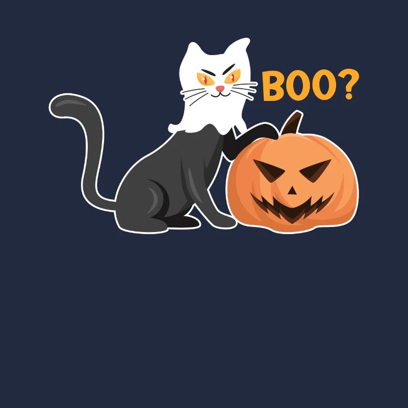 Ghost Halloween Cat