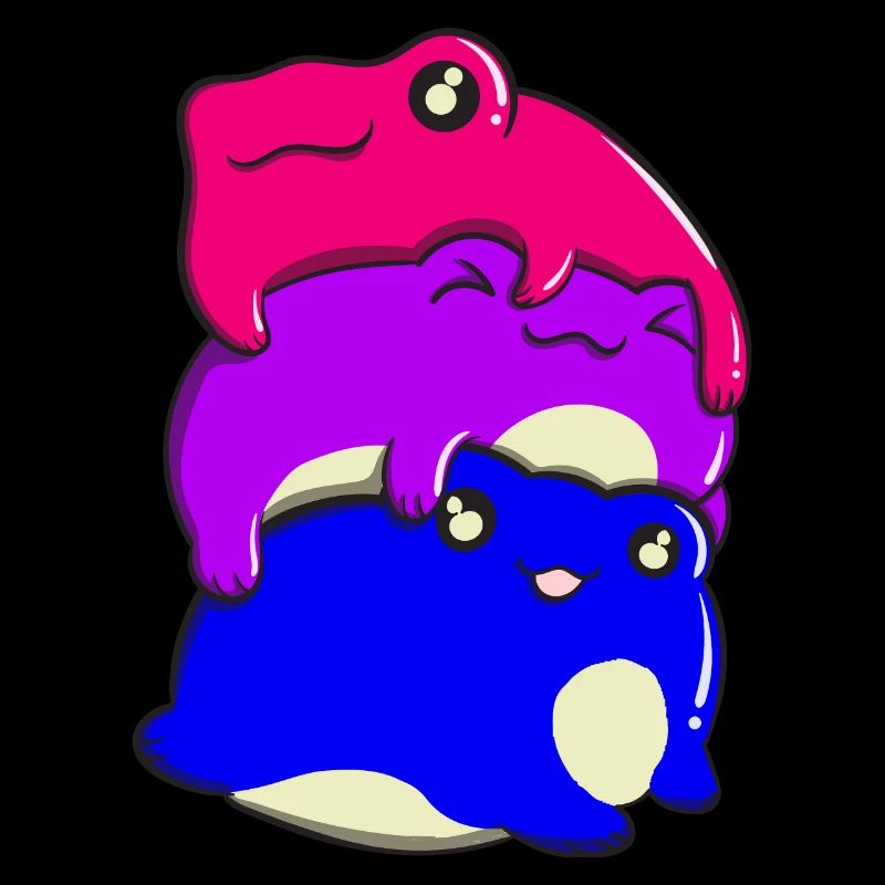 Fierté bisexuelle Grenouille Pile Bisexuel Drapeau B
