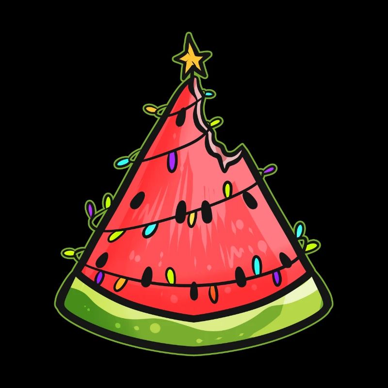 Chaîne de lumières d’arbre de Noël à la pastèque