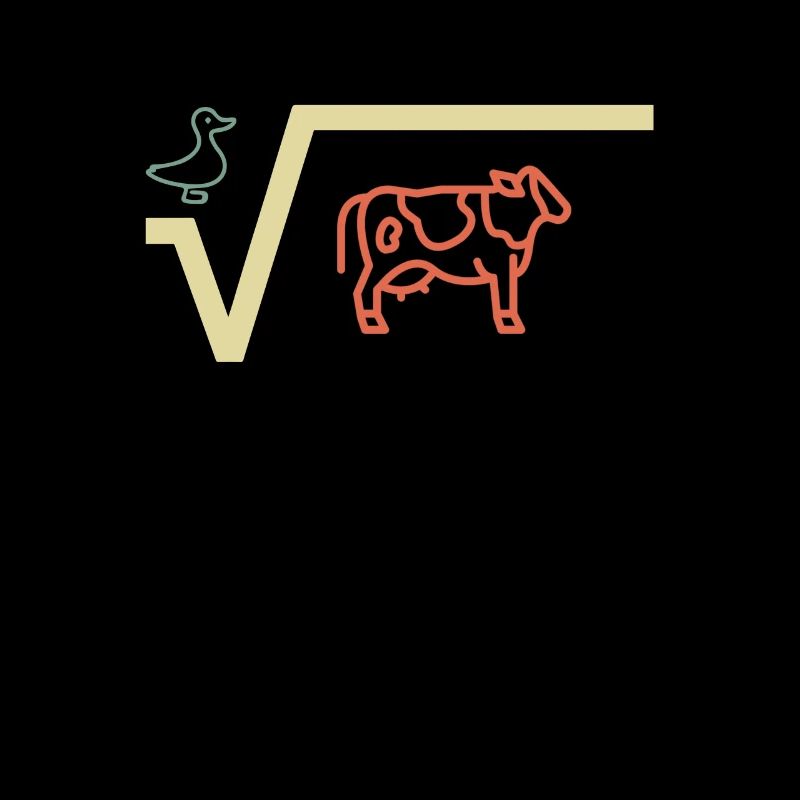 Racine de canard de vache