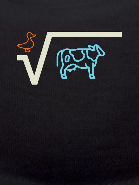 Racine de canard de vache