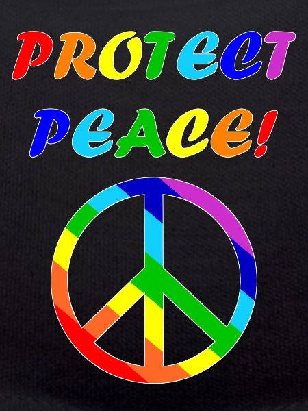 protect peace edge white