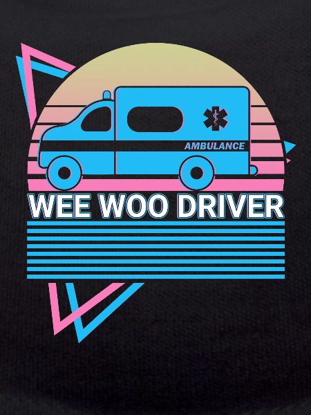 Wee Woo Driver Krankenwagenfahrer Retro