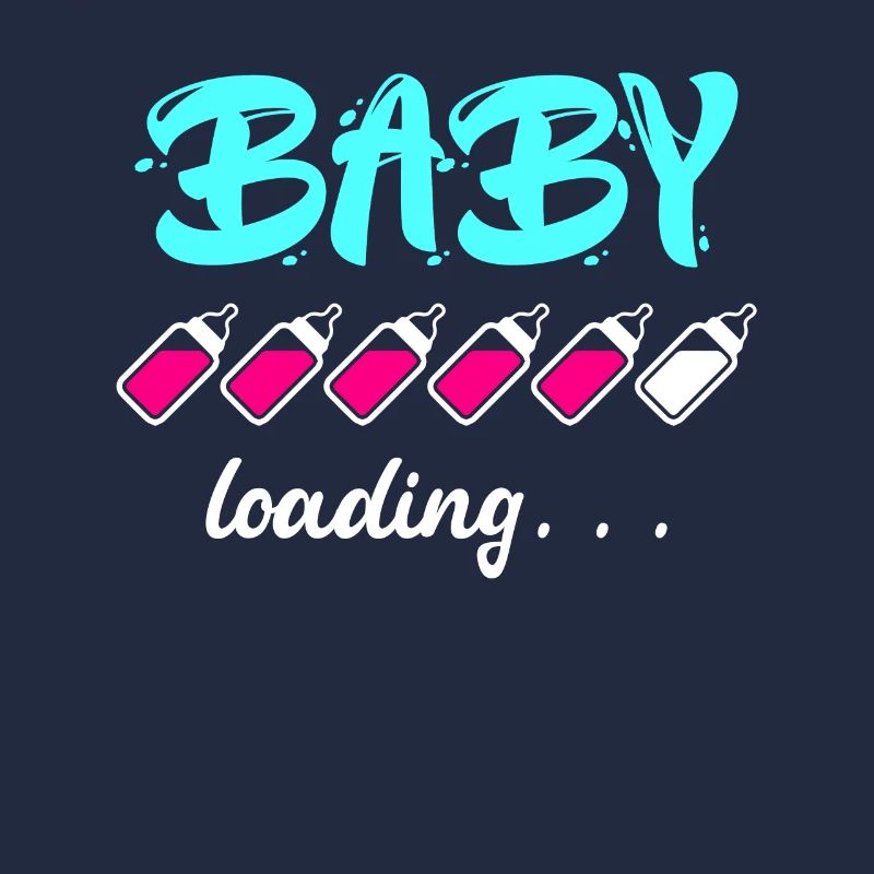 Baby loading Schwanger mit Mädchen oder Junge Mama